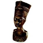 MANER NEFERTITI BRONZ ANTIC 64 MM S H098-100 A28